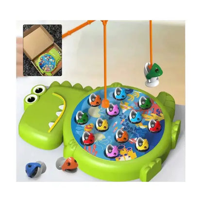 Dinossauro Brinquedo de Pesca Magnética Verde