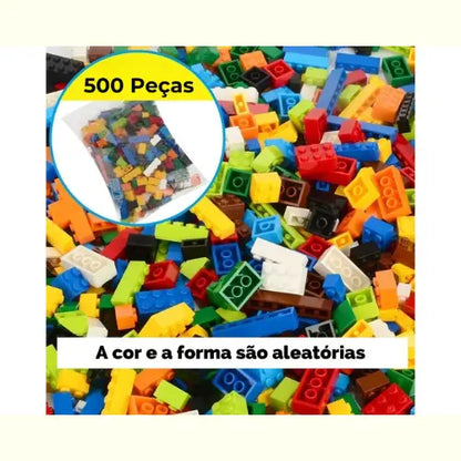 Brinquedo Tipo Lego Construção City DIY 500 Peças