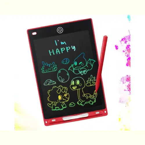 Brinquedo Desenho Lousa Mágica Tablet Digital Vermelho