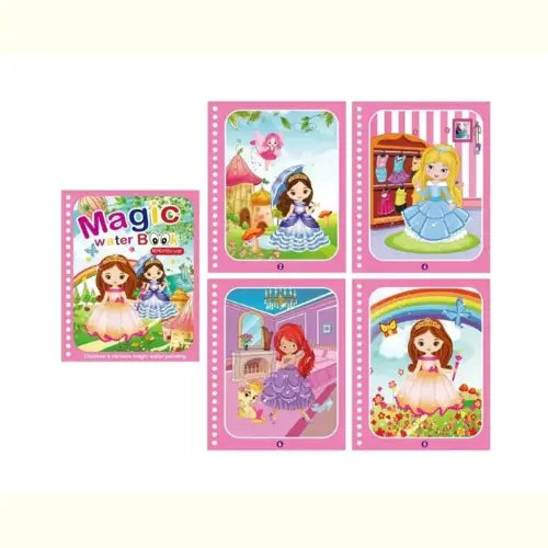 Brinquedo Livro Mágico Montessori Desenho de Água Princesa