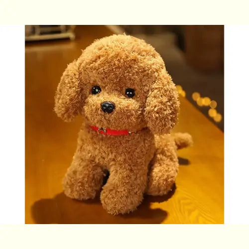 Cachorrinho de Pelúcia Raça Poodle Marrom Claro