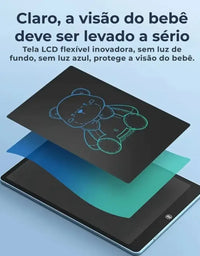 Brinquedo Desenho Lousa Mágica Tablet Digital Vermelho
