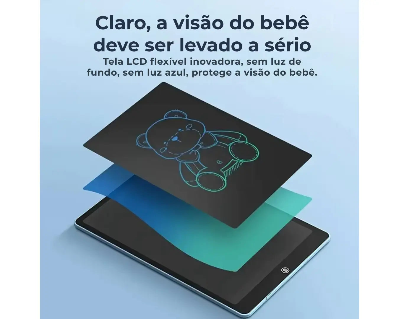 Brinquedo Desenho Lousa Mágica Tablet Digital Vermelho