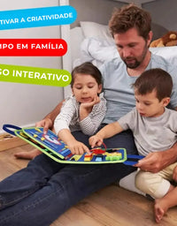 Brinquedo Educativo de Viagem Dinossauro Montessori Azul
