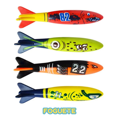 Brinquedo Infantil Educativo de Verão Banho de Piscina - 4 Peças