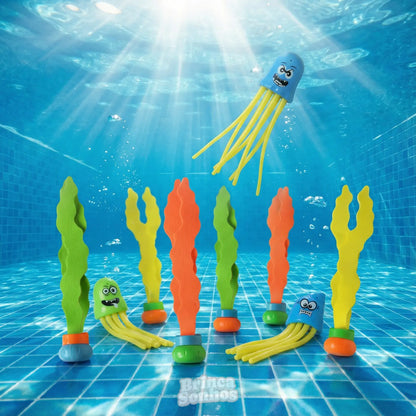 Brinquedo Infantil Educativo de Verão Banho de Piscina - 3 Peças