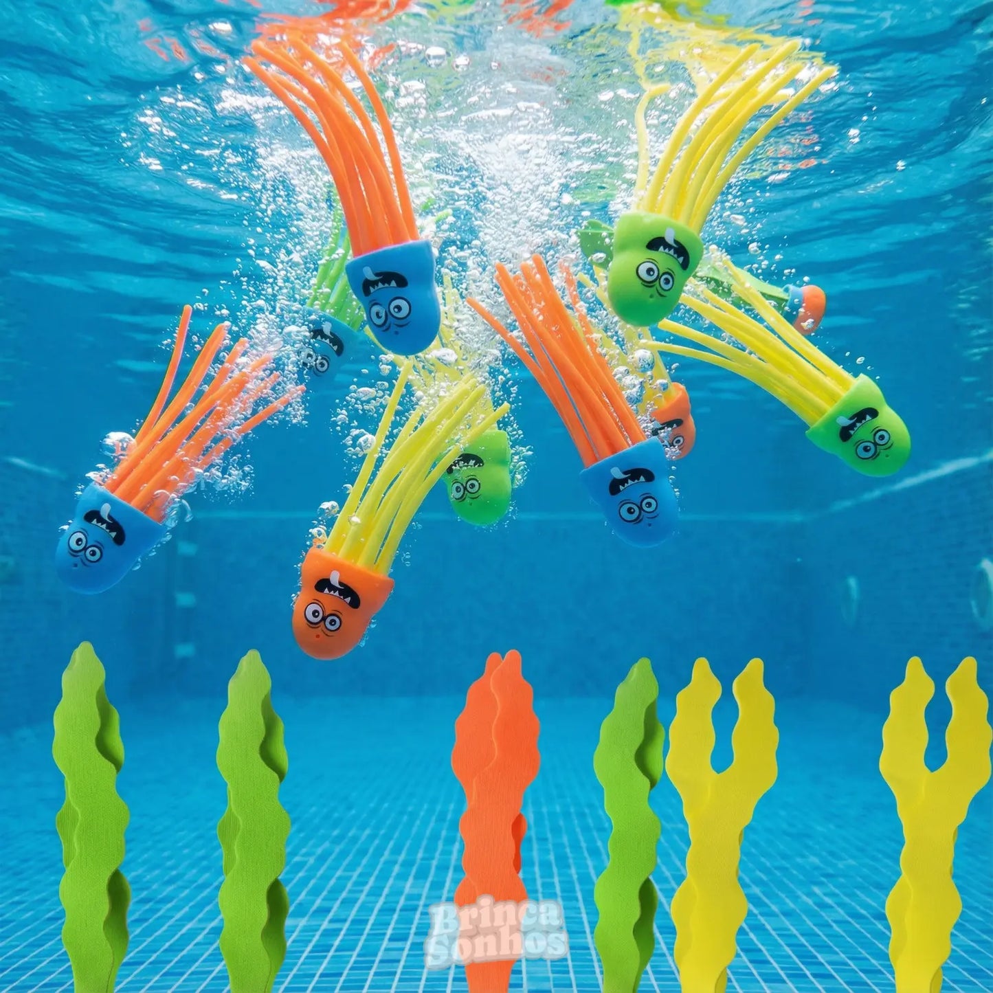 Brinquedo Infantil Educativo de Verão Banho de Piscina - 3 Peças