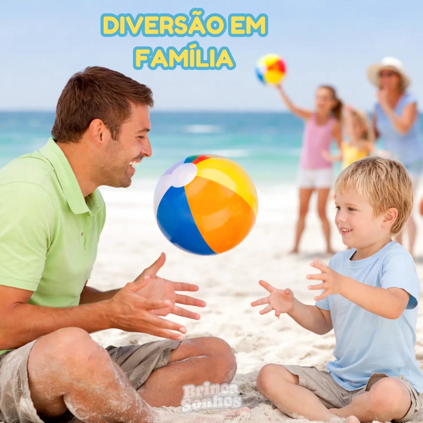 Brinquedo de Praia Bola Inflável
