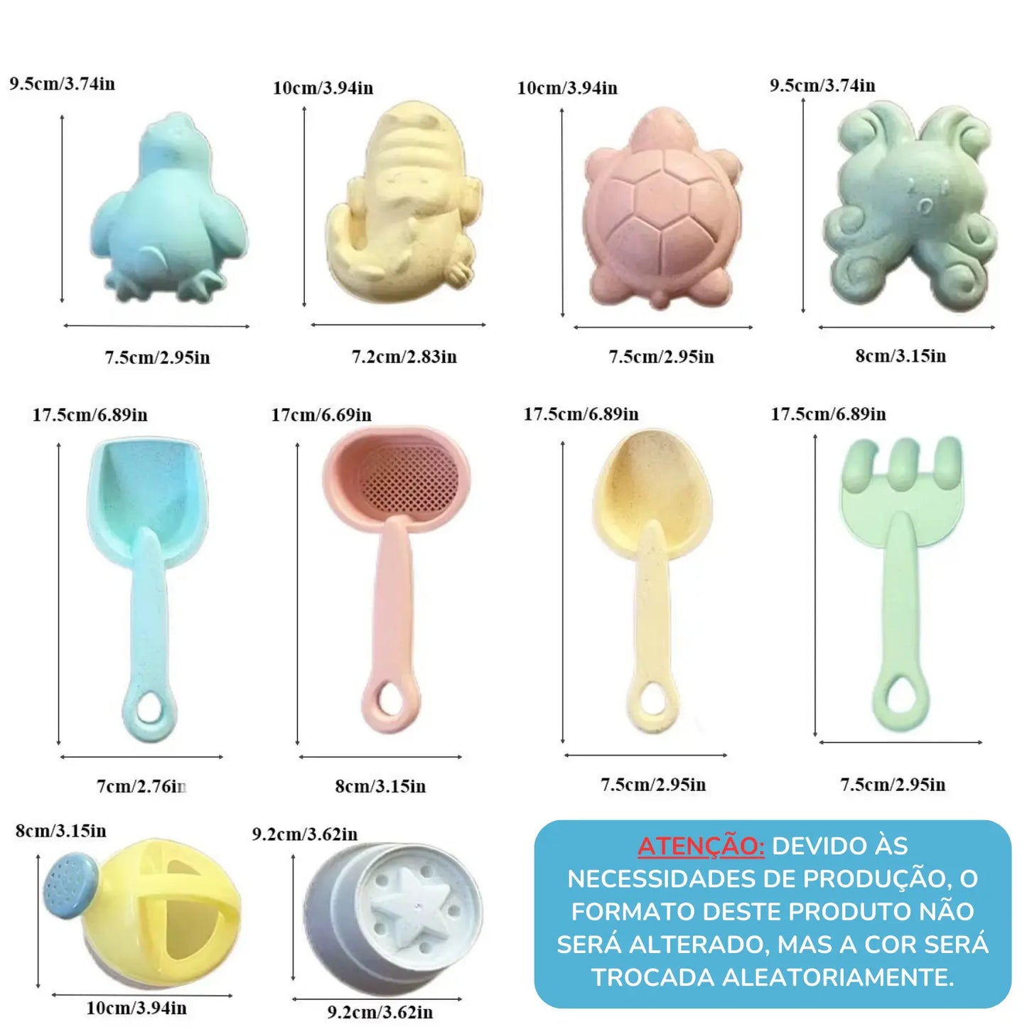 Brinquedo de Praia Conjunto Balde Dobrável Verão