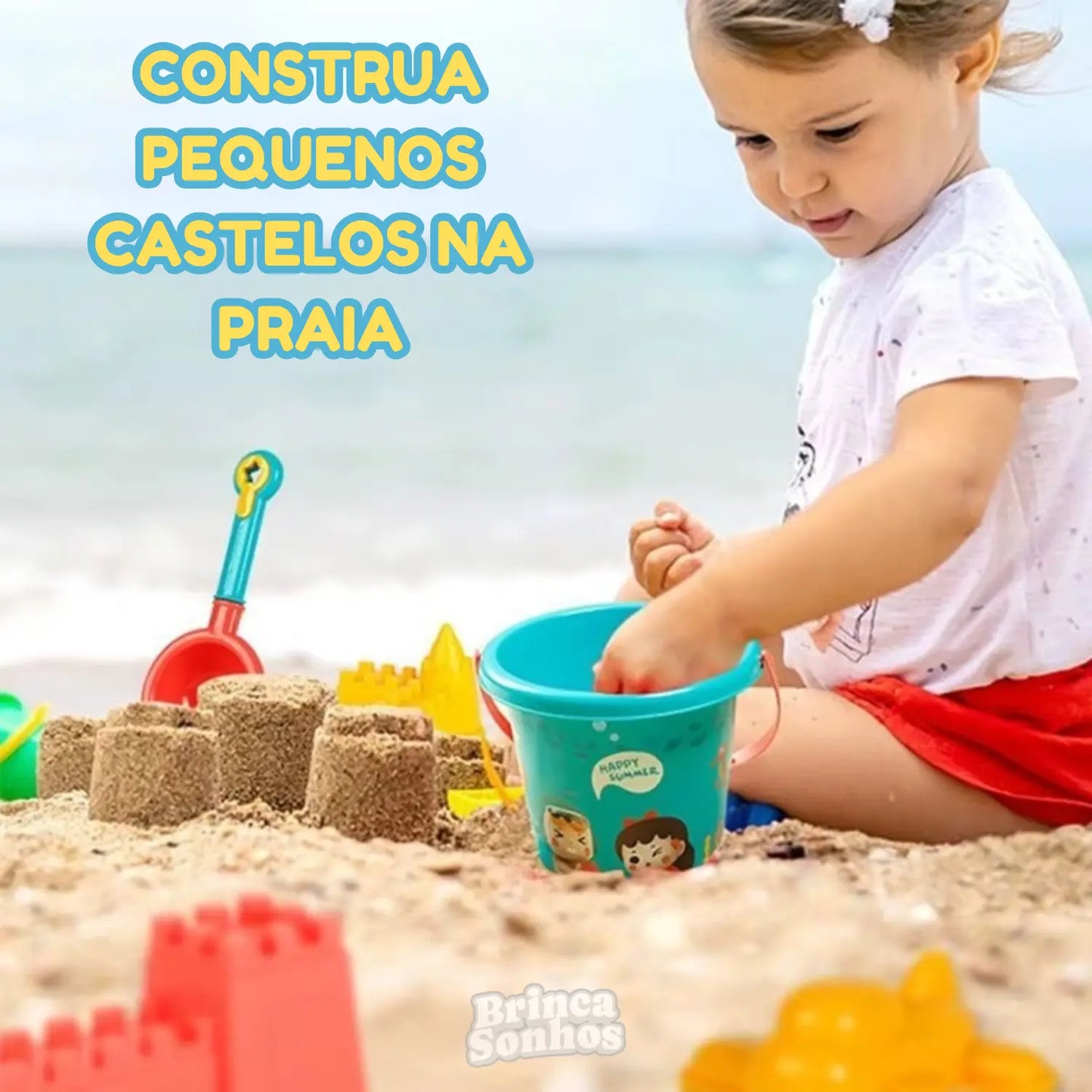 Brinquedo de Praia Conjunto para Areia Verão