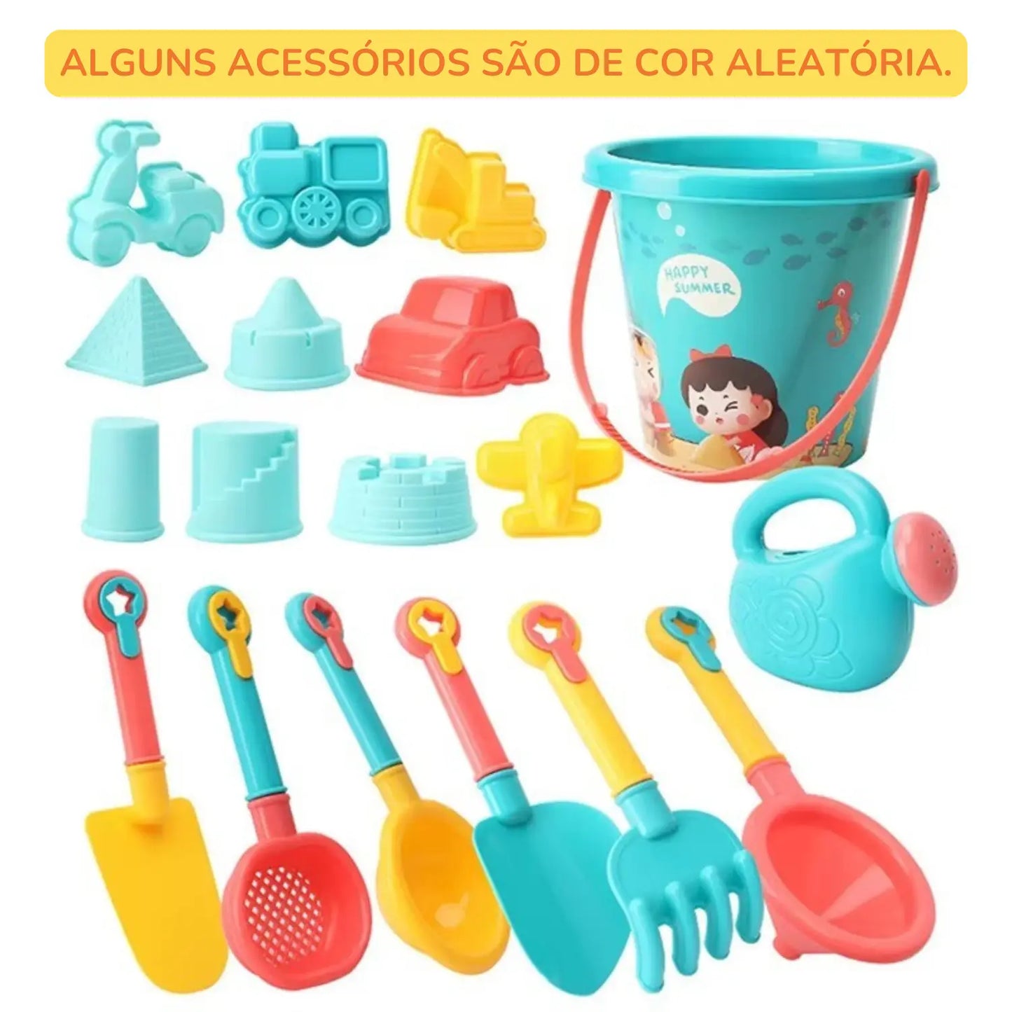 Brinquedo de Praia Conjunto para Areia Verão