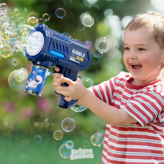 Brinquedo de Praia Pistola Automática de Bolhas