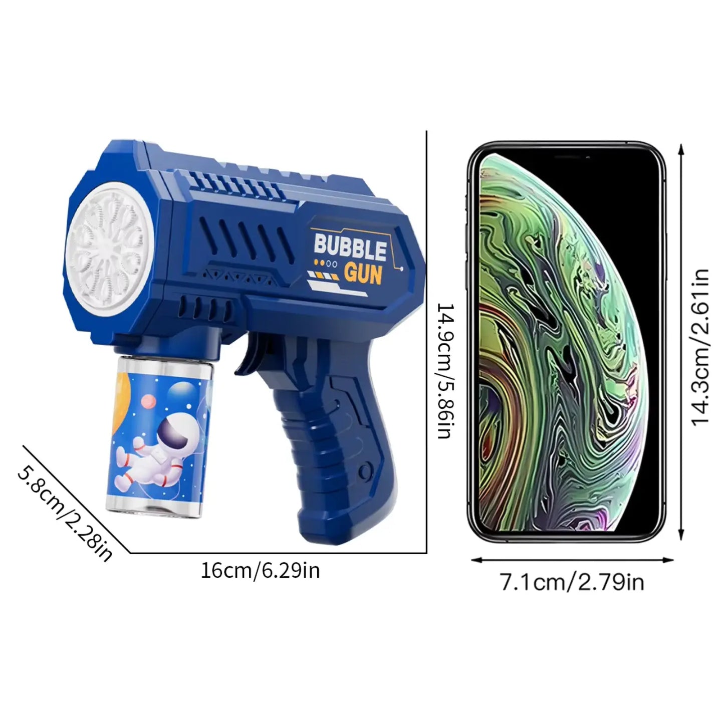 Brinquedo de Praia Pistola Automática de Bolhas