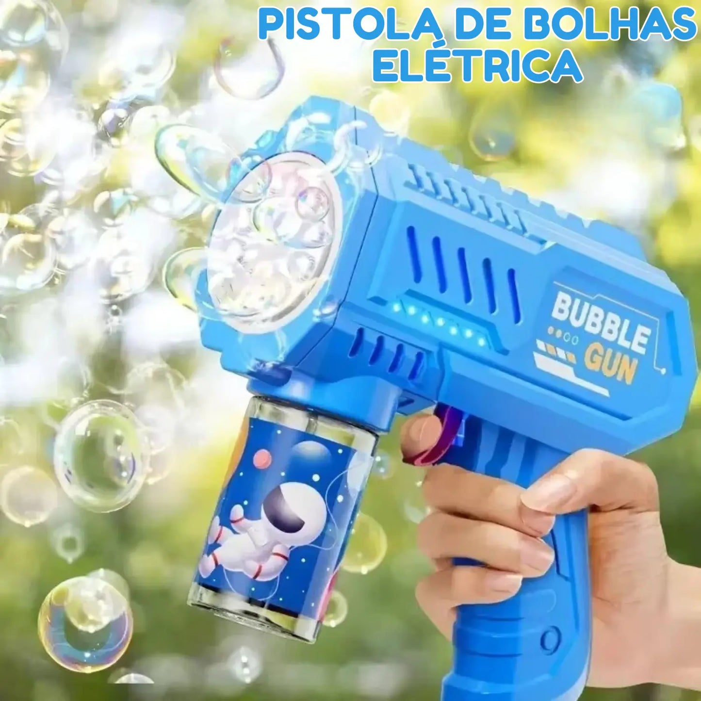 Brinquedo de Praia Pistola Automática de Bolhas