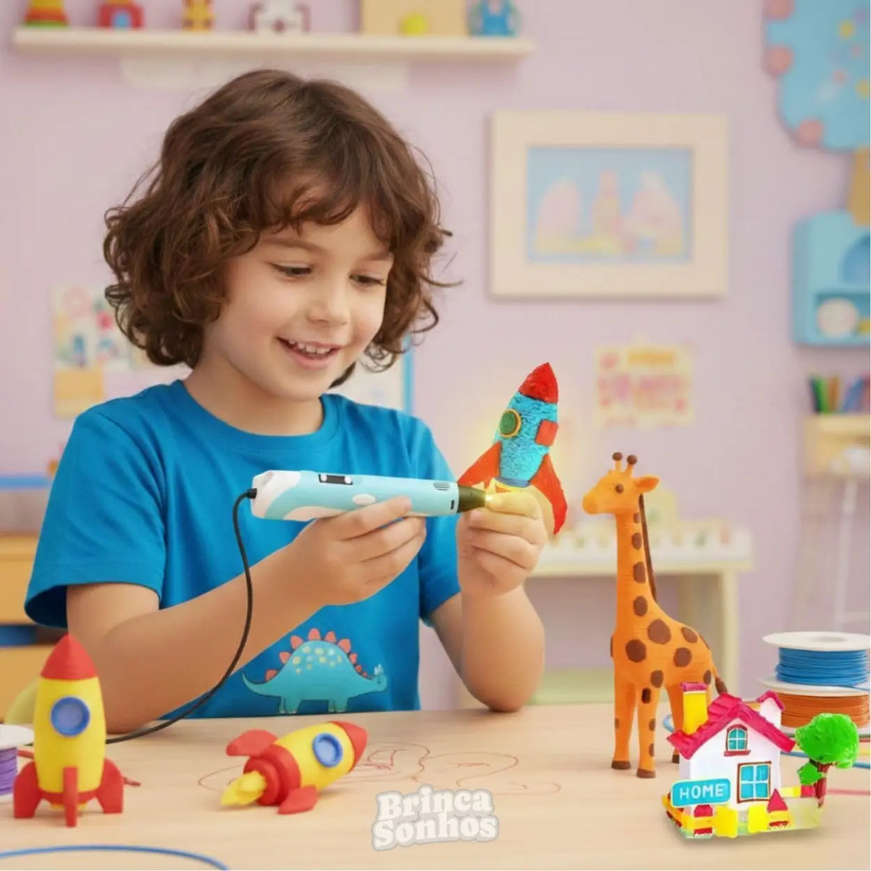 Caneta 3D Infantil para Desenho