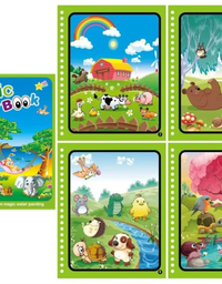 Brinquedo Livro Mágico Montessori Desenho de Água Fazenda

