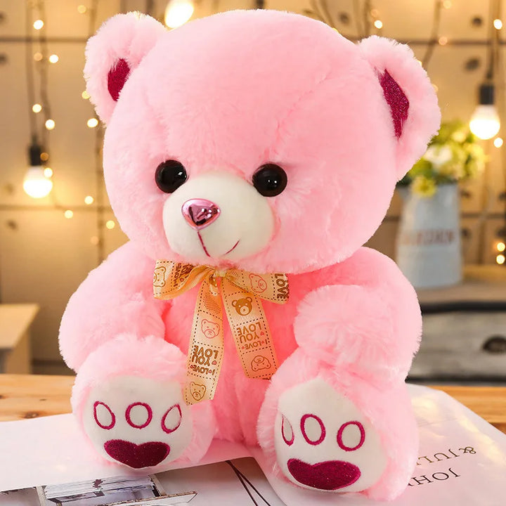 Urso de pelúcia médio rosa 2
