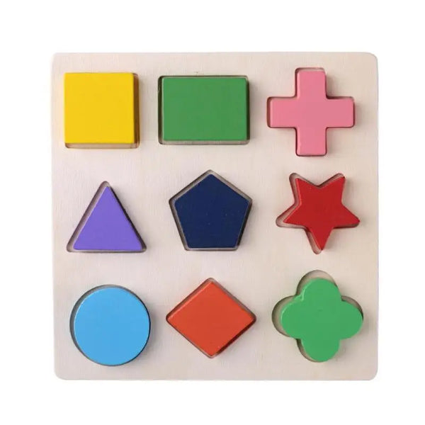 Brinquedo Montessori - Quebra Cabeça de Formas Geométricas