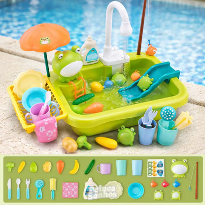 Kit Pia de Cozinha Brinquedos de Verão
