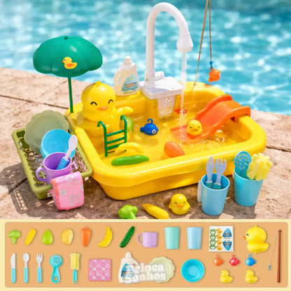 Kit Pia de Cozinha Brinquedos de Verão