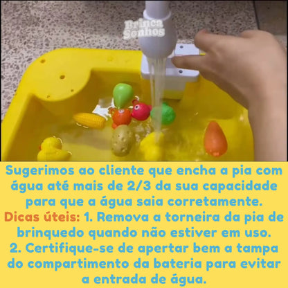 Kit Pia de Cozinha Brinquedos de Verão