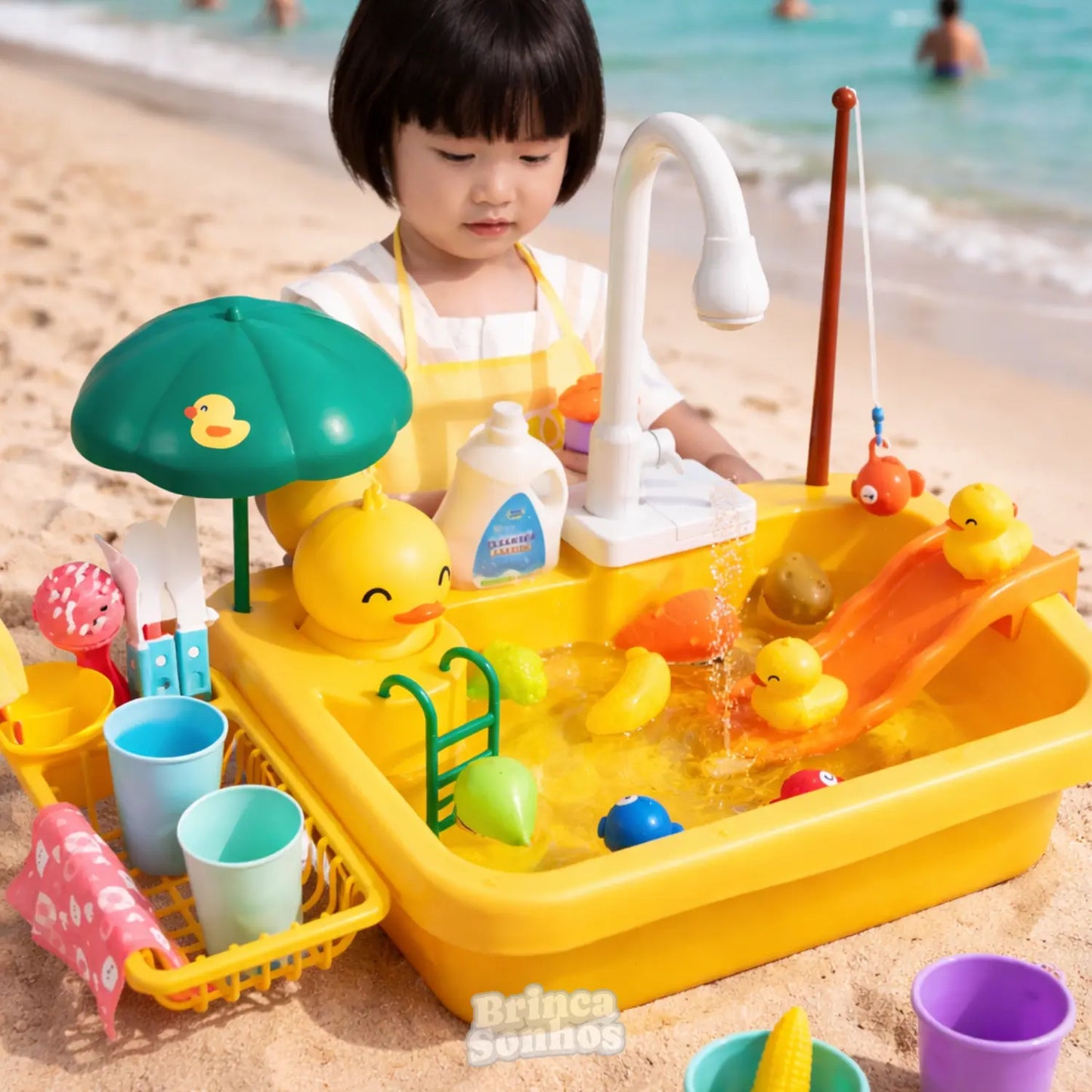 Kit Pia de Cozinha Brinquedos de Verão