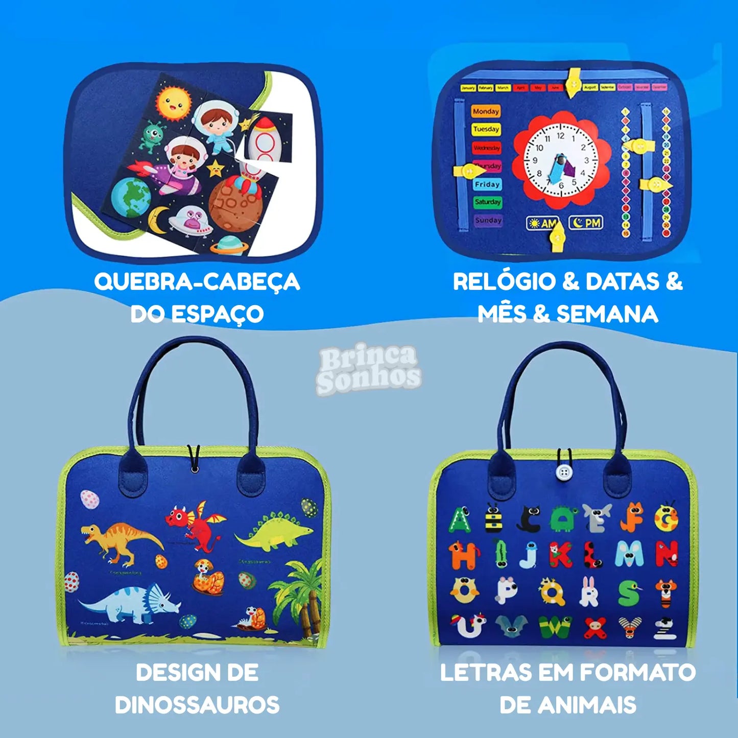 Maleta Educativa de Viagem Montessori