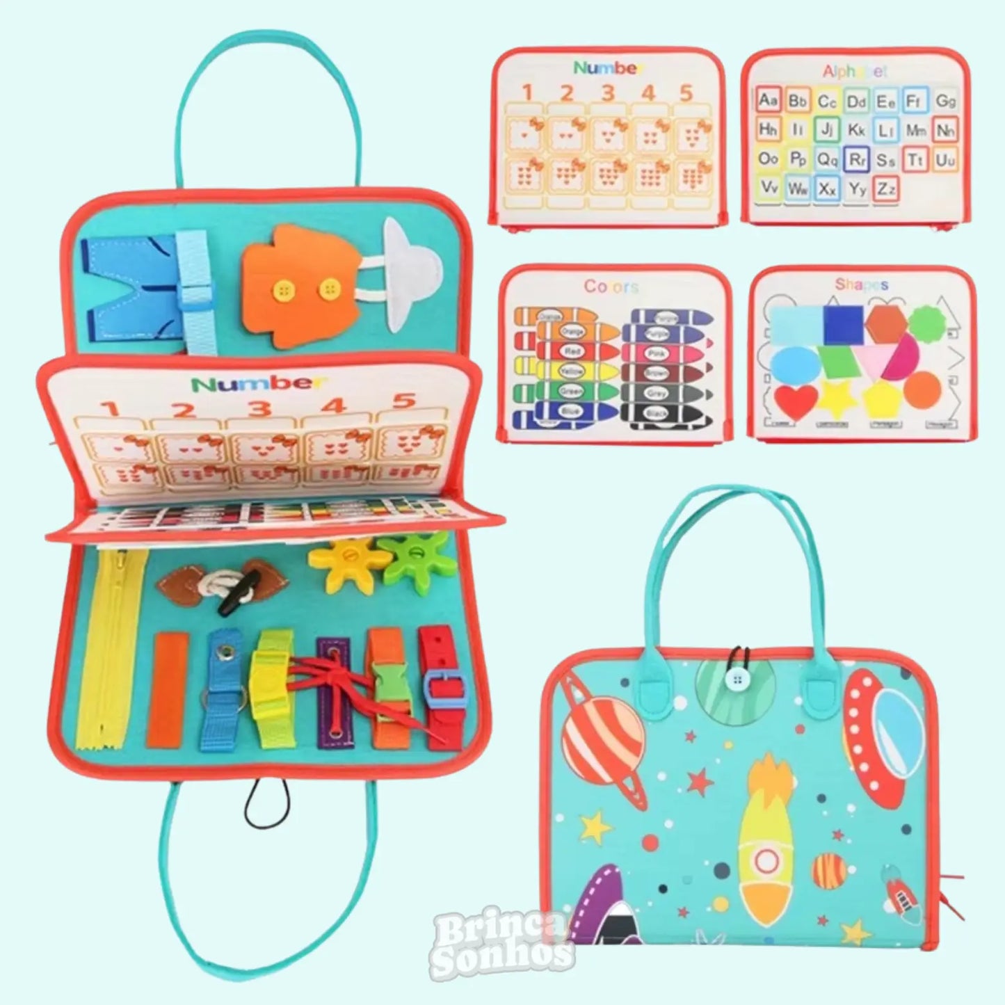 Maleta Educativa de Viagem Montessori