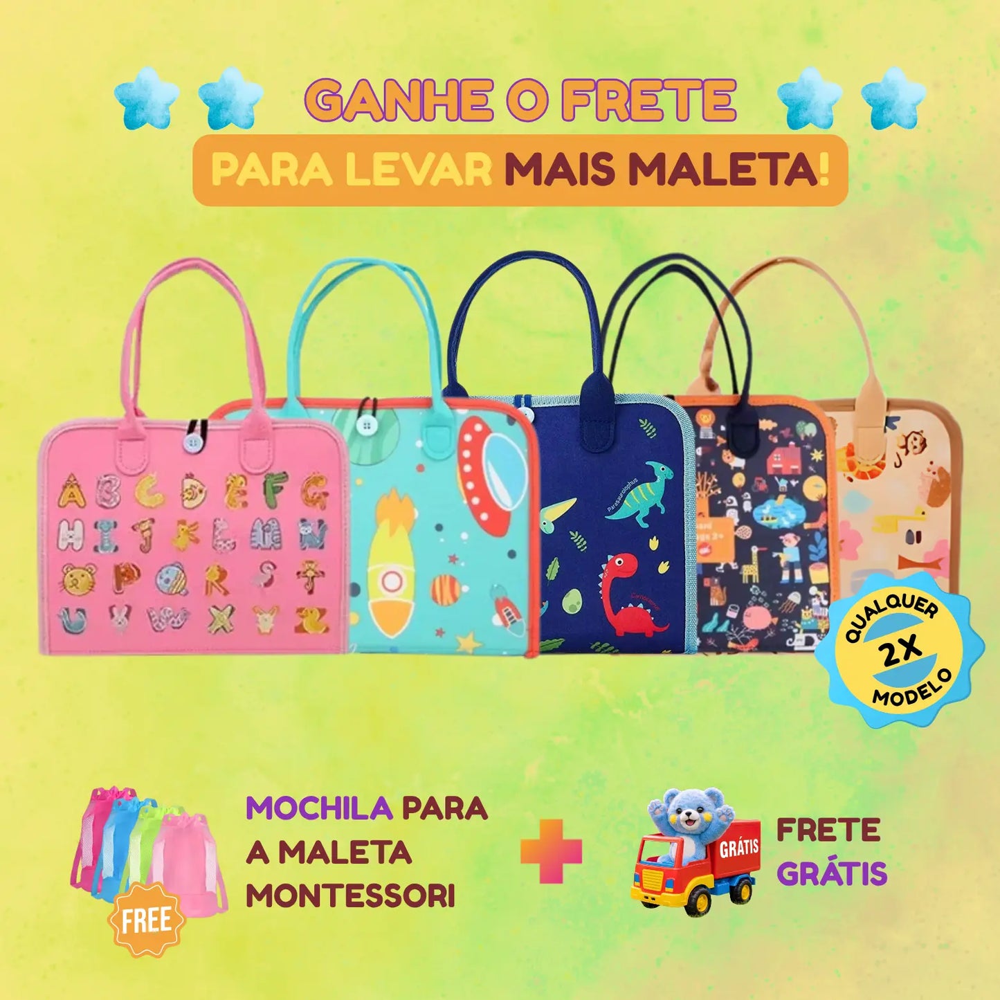 Maleta Educativa de Viagem Montessori
