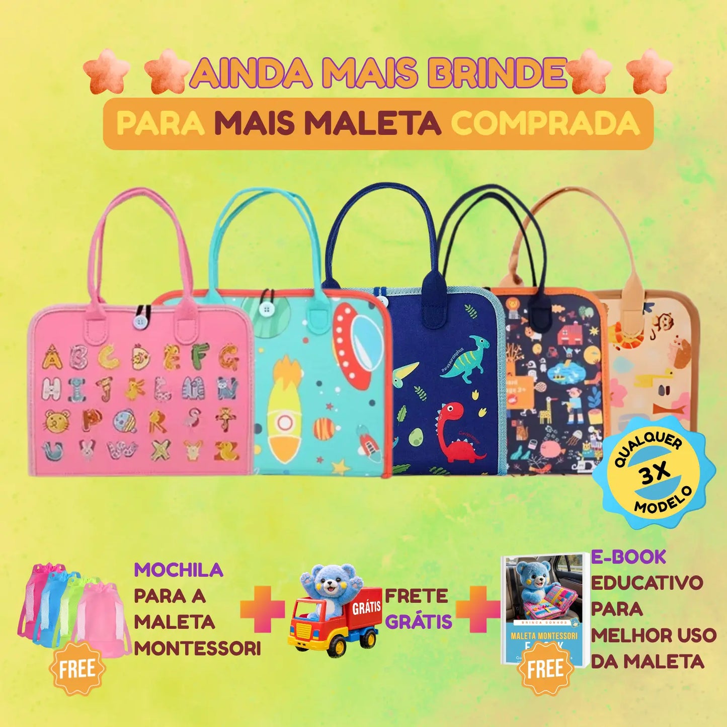 Maleta Educativa de Viagem Montessori