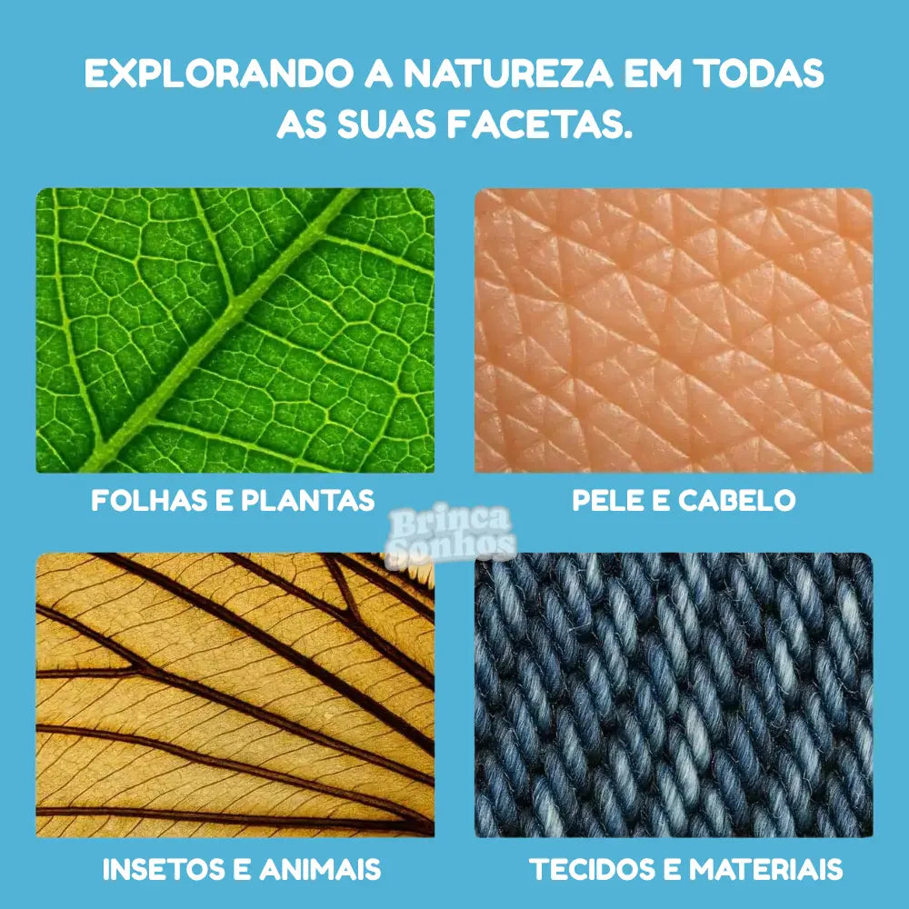 Microscópio Portátil para Crianças