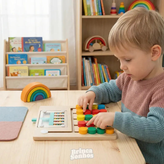 Quebra-Cabeça Combinação de Cores Montessori