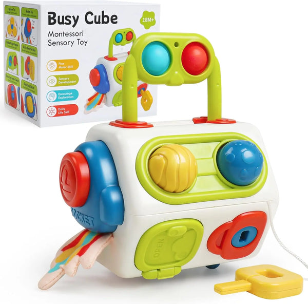 Brinquedo Montessori - Cubo Ocupador
