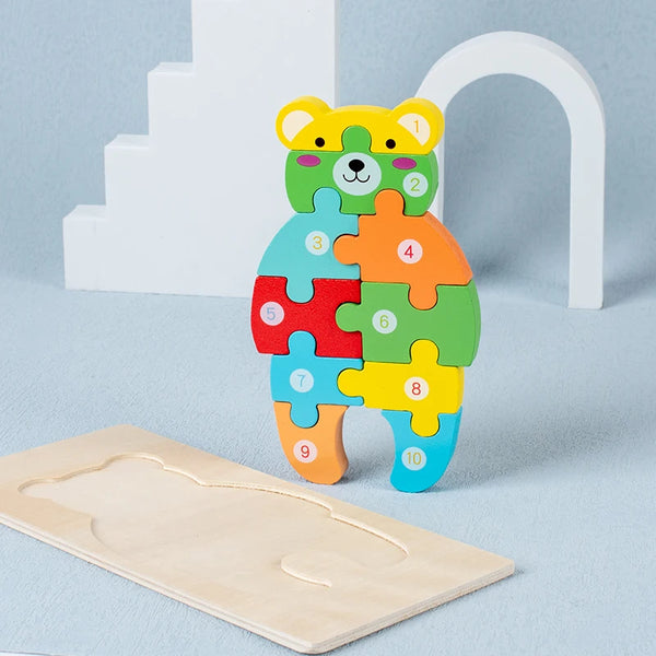 Quebra Cabeça de madeira - Montessori 1
